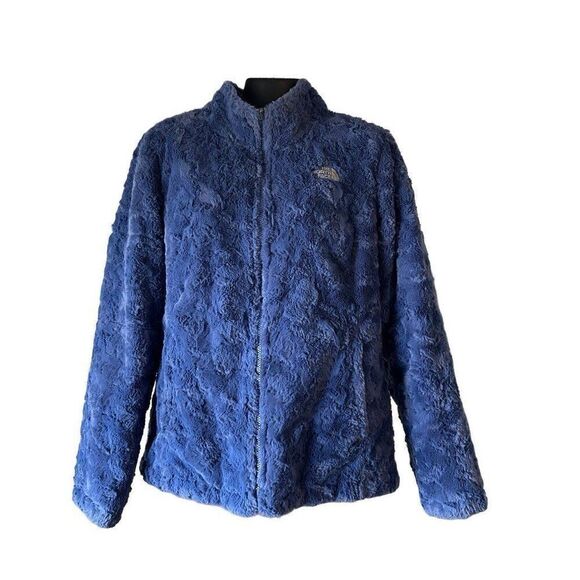 The North Face blue gray mossbud swirl reversible jacket top women’s M - Picture 1 of 11